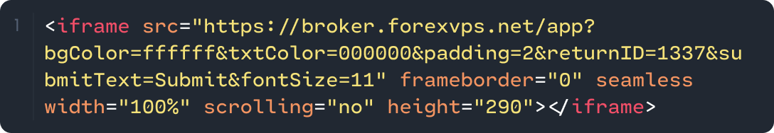 iframe Code Example
